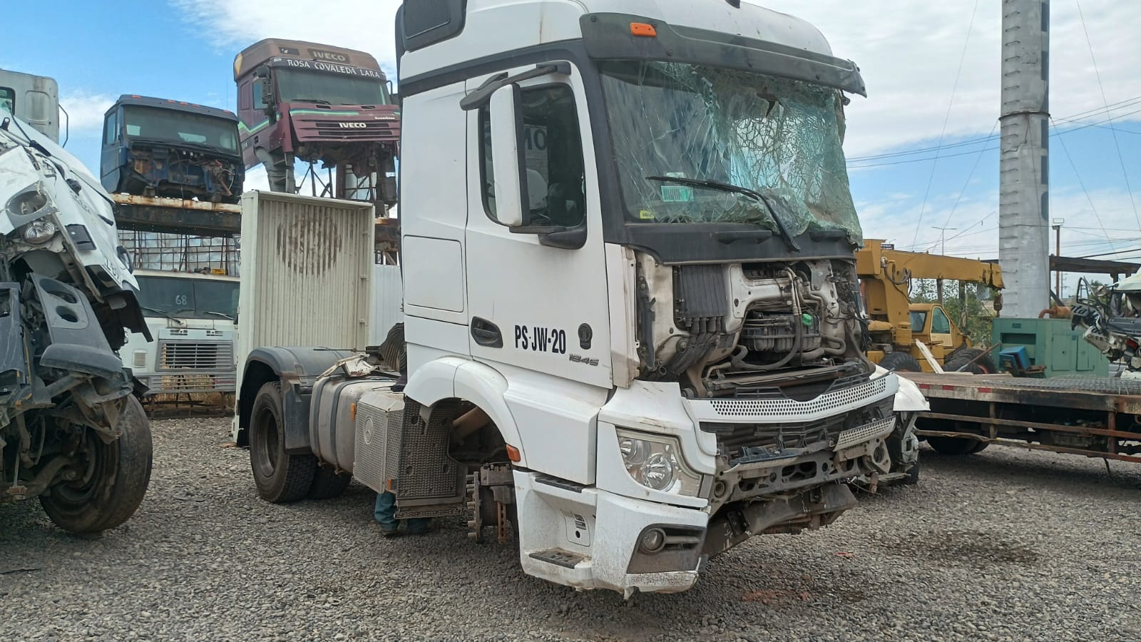 EJE PUENTE DELANTERO Mercedes-Benz NEW ACTROS 1845 2018  USADO  EN DESARME